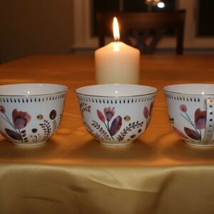 Anthropologie NWT Harvest Foliage Mugs (set of three)